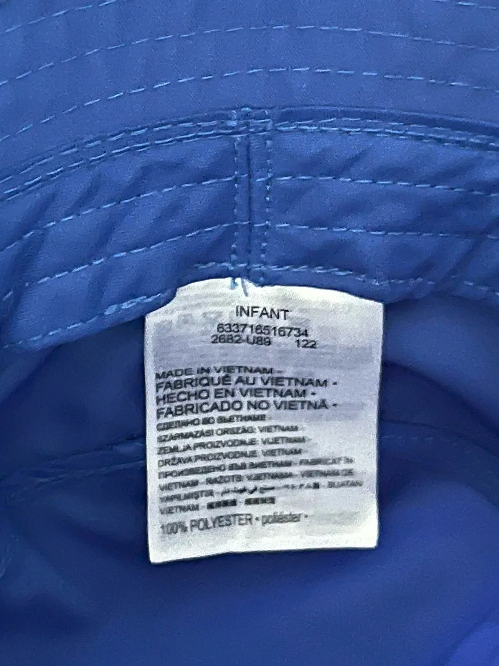 Nike infants Blue Bucket Hat with Swoosh